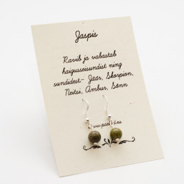 Kõrvarõngad jaspisega – hoolimine, maandus, tasakaal